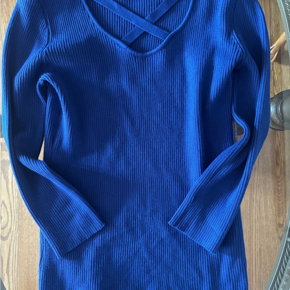 Women’s blue sweater
